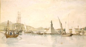 Uitzicht op Argostoli op het eiland Cephalonia door Joseph Cartwright